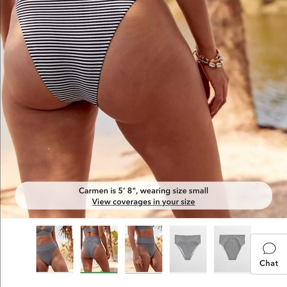 Aerie high waisted/high cut L bottoms and M lined top - Picture 4 of 10